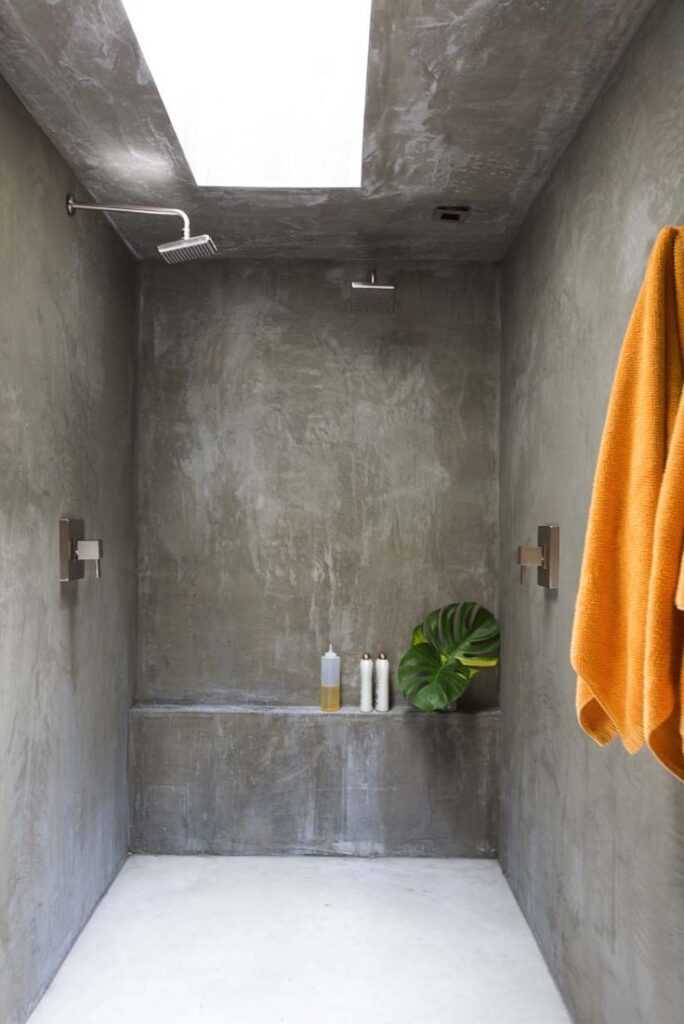 Bathroom concrete look