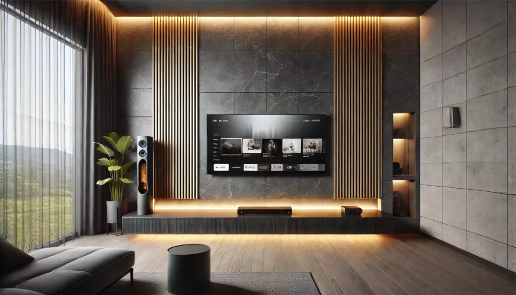 Cinewall zonder haard modern design